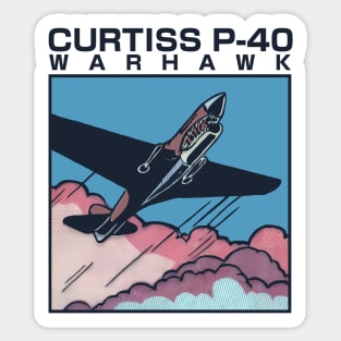 Curtiss P-40 Warhawk | WW2 Plane Sticker